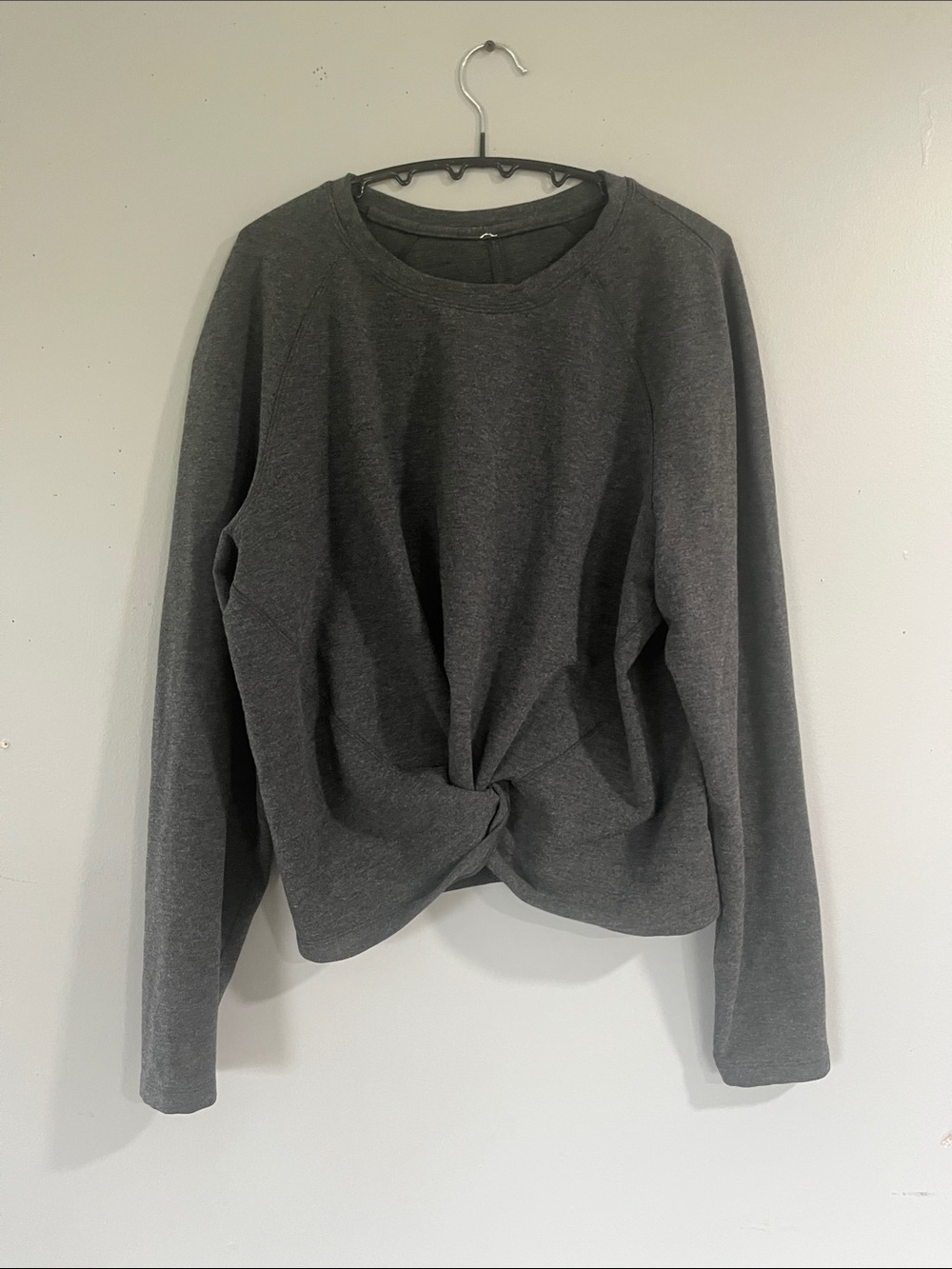 lululemon athletica Twist-Front Crew Sweater - Dark Gray 14